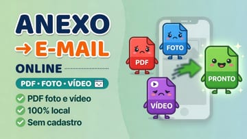 Comprimir Anexo de E-mail Online - PDF, Foto e Vídeo Leves