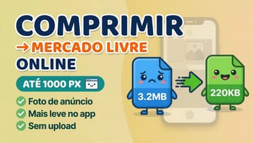 Comprimir Imagem Mercado Livre Online - Foto de Anúncio Mais Leve