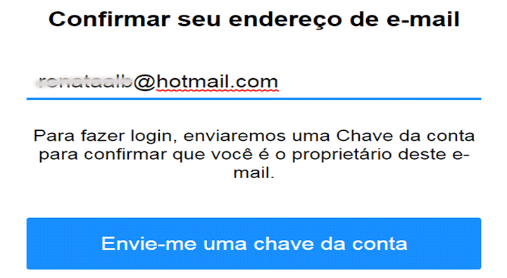 ágina de confirmação cadastro