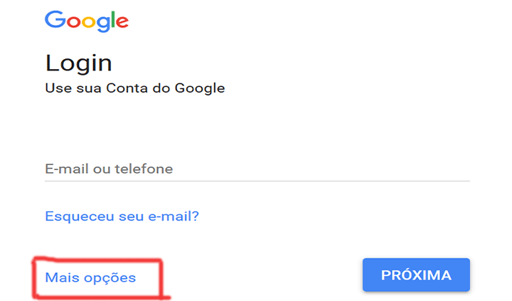 Como criar conta Google