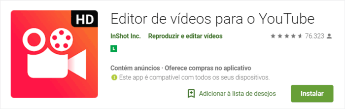 Imagem editor de vídeos para YouTube