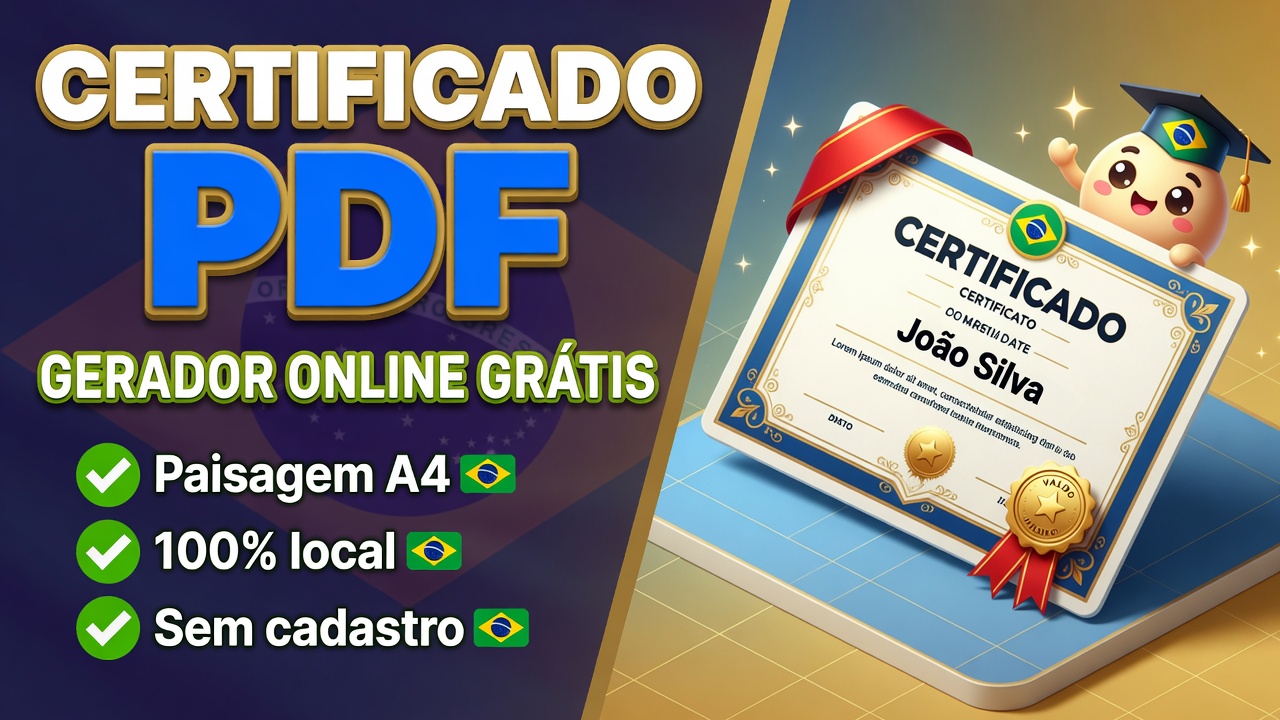 Gerador de Certificado Online Grátis - PDF
