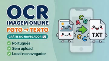 OCR Imagem Online Grátis - Extrair Texto de Foto no Navegador