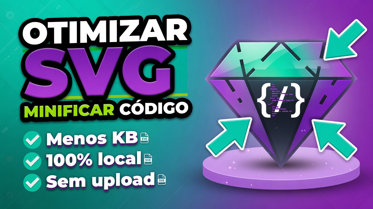 Otimizar SVG Online Grátis - Minificar SVG