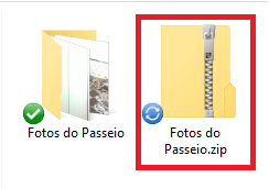 pasta compactada zip