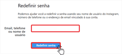 Redefinir senha