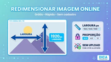 Redimensionar Imagem Online Grátis - Largura e Altura em PX