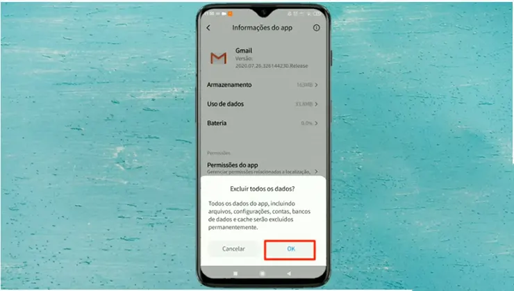 PASSO 7: Saída do Gmail Completa