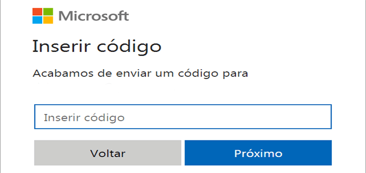 Validar conta  Microsoft